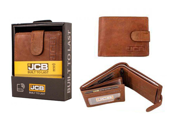 JCB Leather Wallet - Tan 