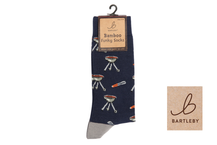 Mens Funky Bamboo Socks - Barbeque 