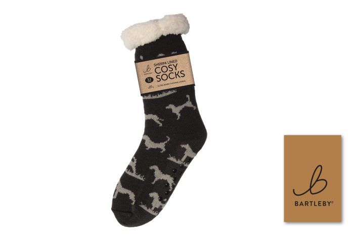 Mens Sherpa Socks - Hunting Dogs