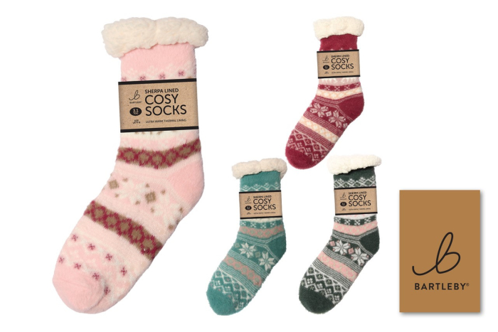 Ladies Sherpa Cosy Socks