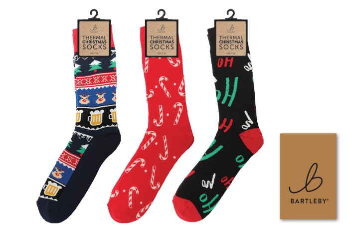 Mens Christmas Thermal Socks