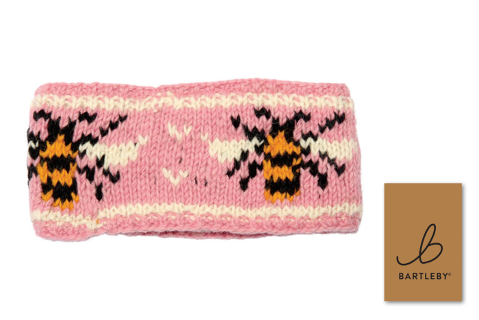 Wool Knit Head Band - Bumble Bees