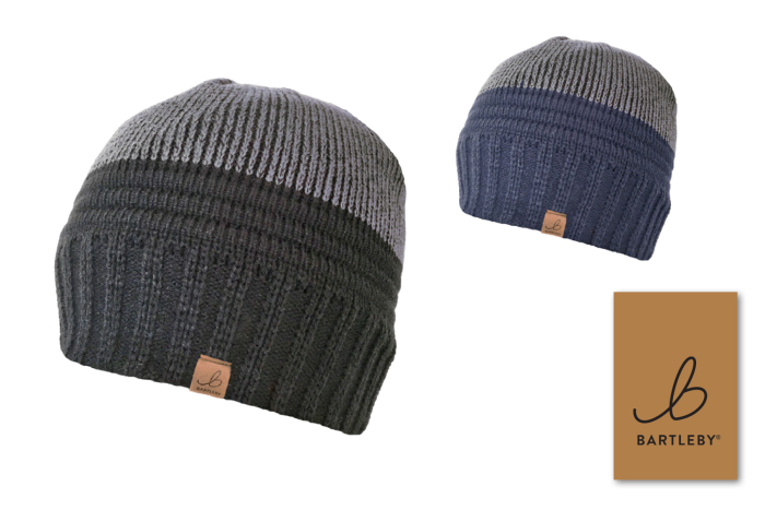 Mens Two Tone Beanie Hat