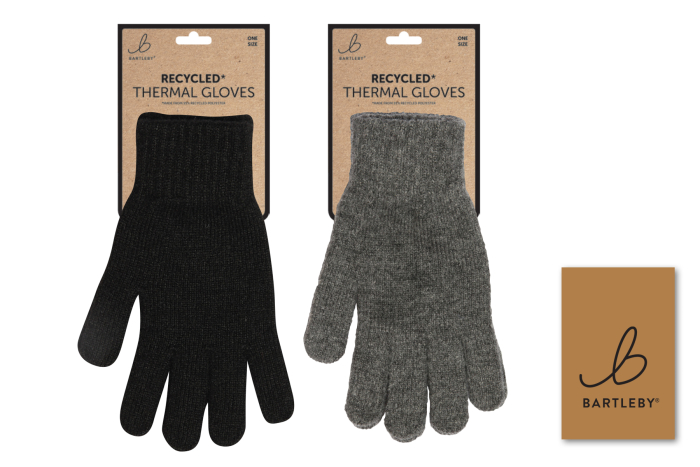 Mens Recycled Thermal Gloves