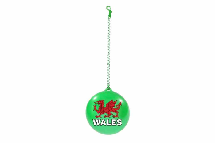 Wales Springy Ball on Cord