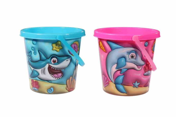 3D Lenticular Round Sealife Bucket 