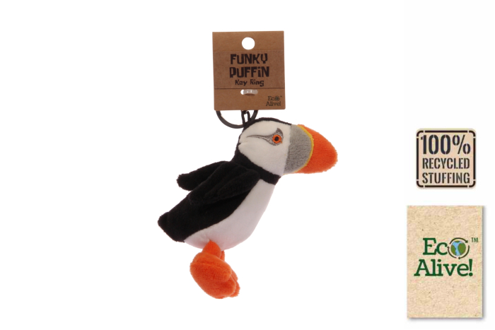 Puffin Plush Keyring - Eco Alive™