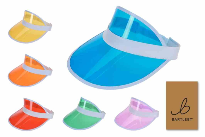 Bright Colour Elastic Sun Visor, Asstd