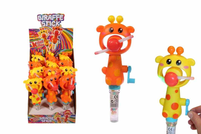 Giraffe Stick with Sweets - Light-up, In Display 