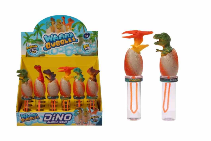 Dinosaur Egg Bubble Wand, In Display