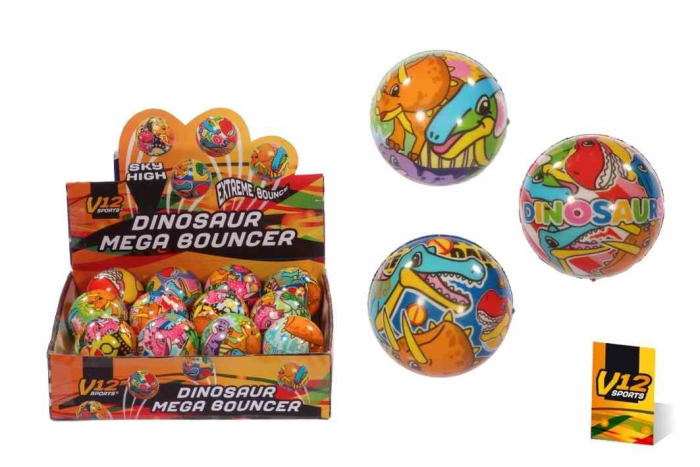 V12 Dinosaur Mega Bounce Ball - In Display 