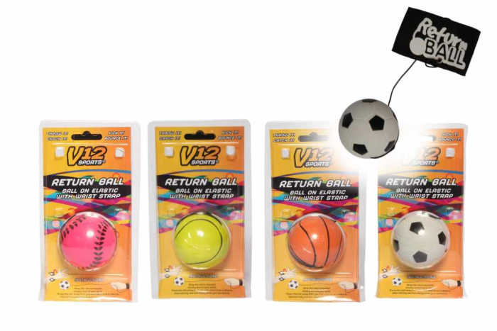 V12 Return Ball On Elastic with Wrist Strap 