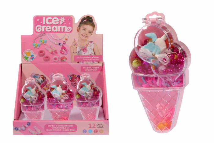 Ice Cream Shaped Jewellery Making Set - In Display 