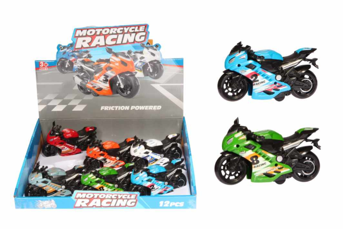 Friction Racing Motorbike, In Display