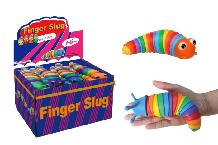 Rainbow Slug Toy - In Display